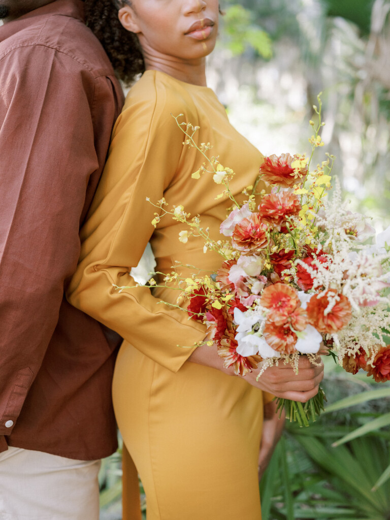 Featured in Issue 30, love transcends words in this elegant styled shoot on Amelia Island inspired by African Royalty.