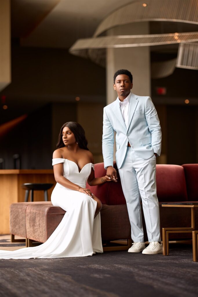 Symone and Robert's sexy and sophisticated engagement session is featured in Issue 30! Read all about the couple's love story here!