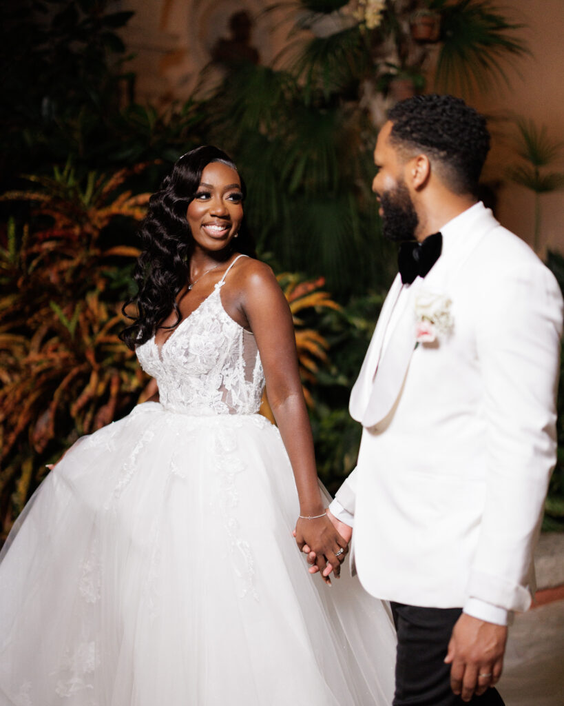 This fun millennial duo gave us a look into their romantic garden wedding in Miami which was a dream come true.