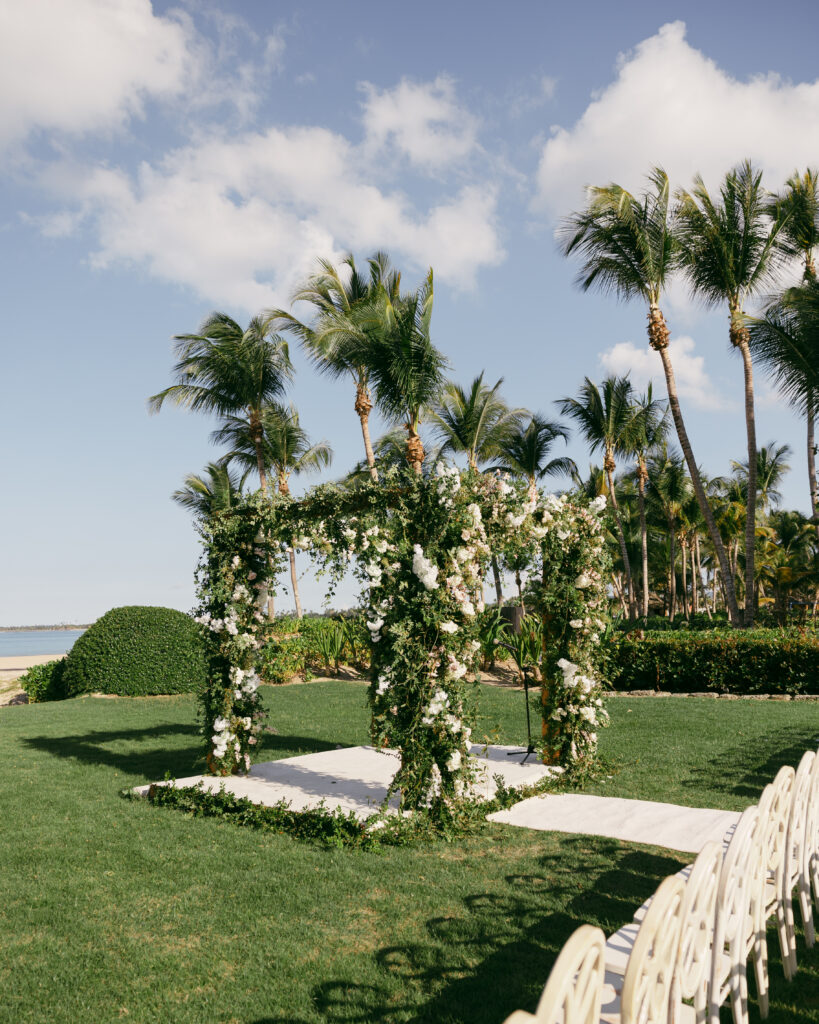 Kristen & Olamide welcomed guests to their destination wedding in Puerto Rico with traditional elements and a romantic evening reception.