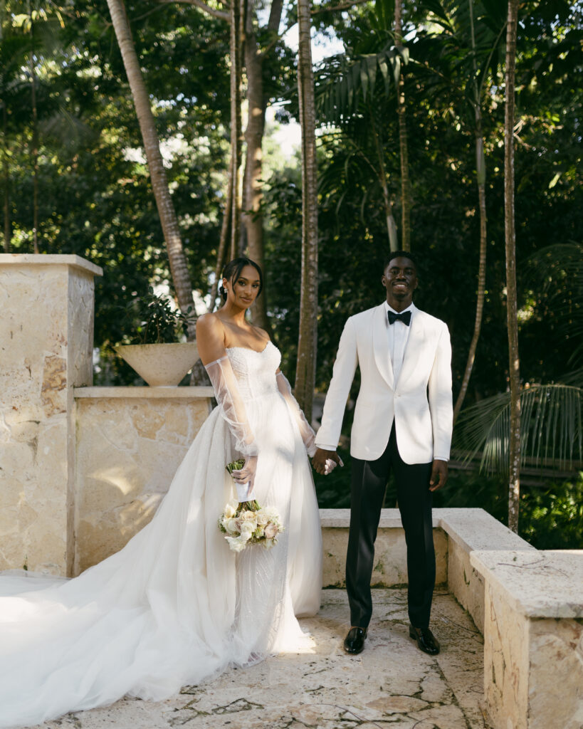 Kristen & Olamide welcomed guests to their destination wedding in Puerto Rico with traditional elements and a romantic evening reception.