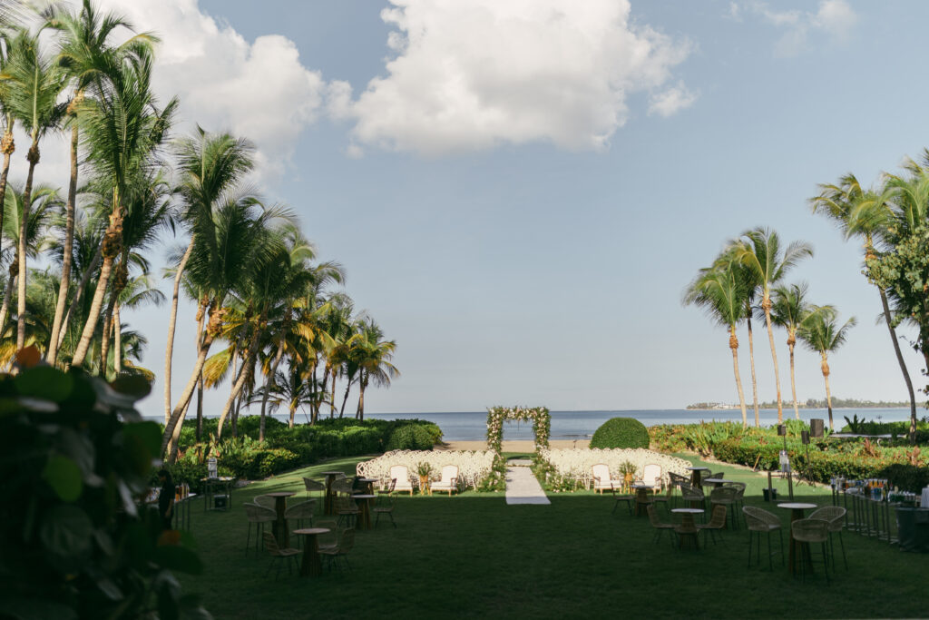 Kristen & Olamide welcomed guests to their destination wedding in Puerto Rico with traditional elements and a romantic evening reception.