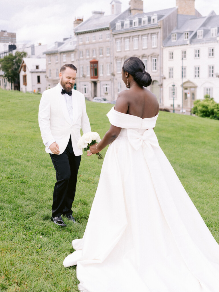 Featured in Issue 31, Aisha and Francis's romantic fairy tale "I Do's" in Quebec City has timeless decor and Liberian wedding traditions.