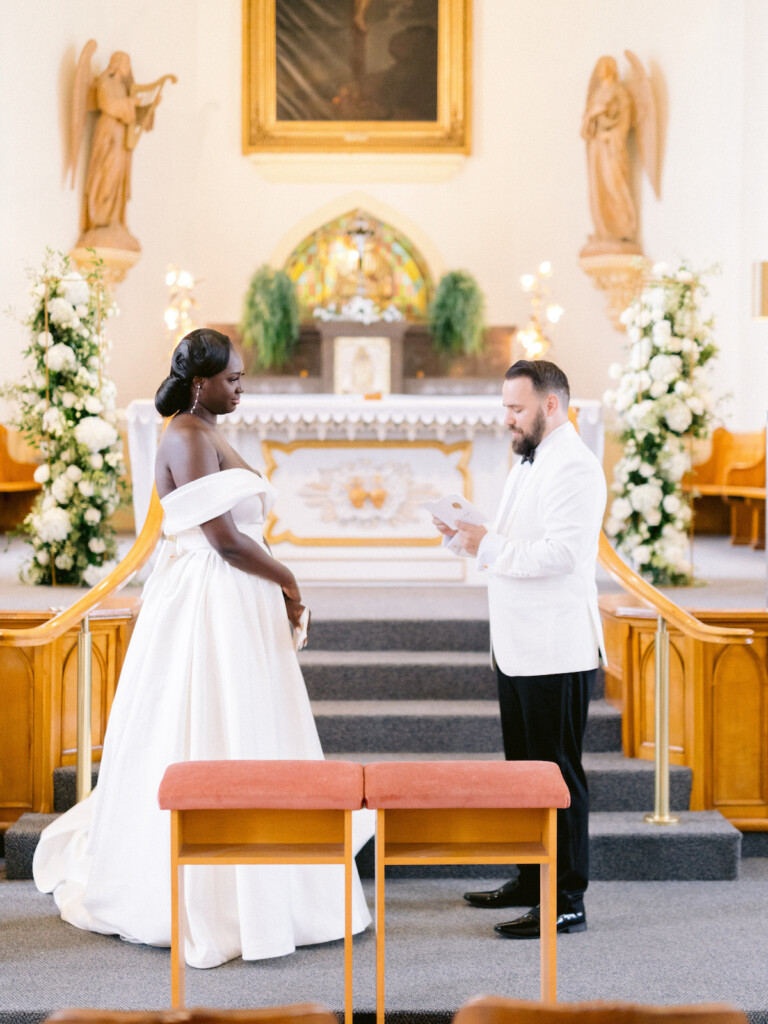 Featured in Issue 31, Aisha and Francis's romantic fairy tale "I Do's" in Quebec City has timeless decor and Liberian wedding traditions.