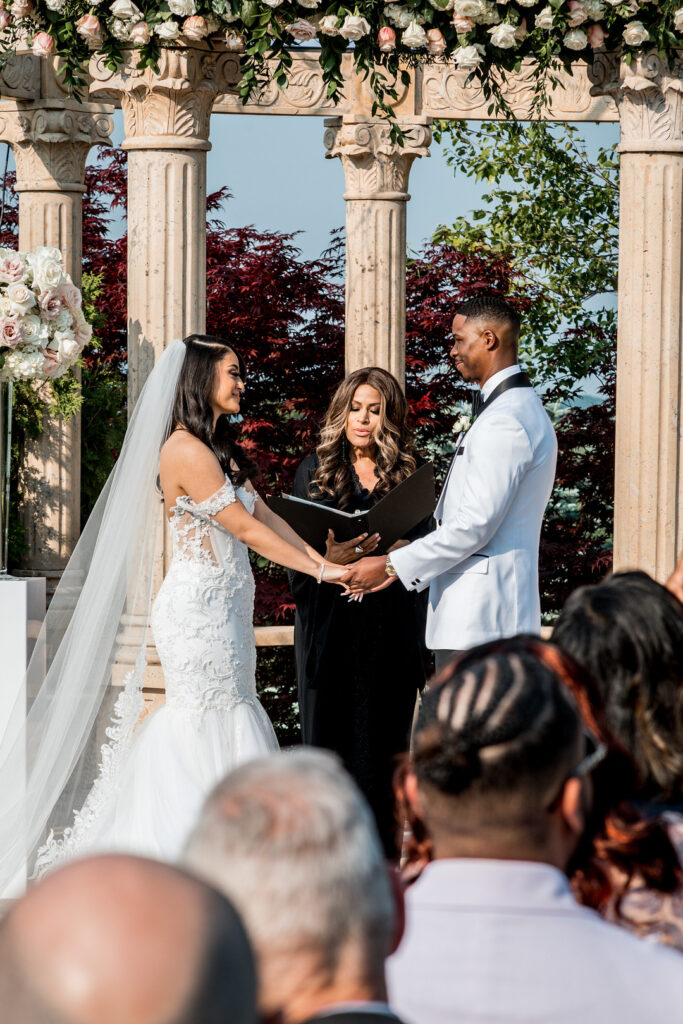 This pretty summer outdoor wedding featured timeless details and beautiful blush hues which made this wedding even more romantic.