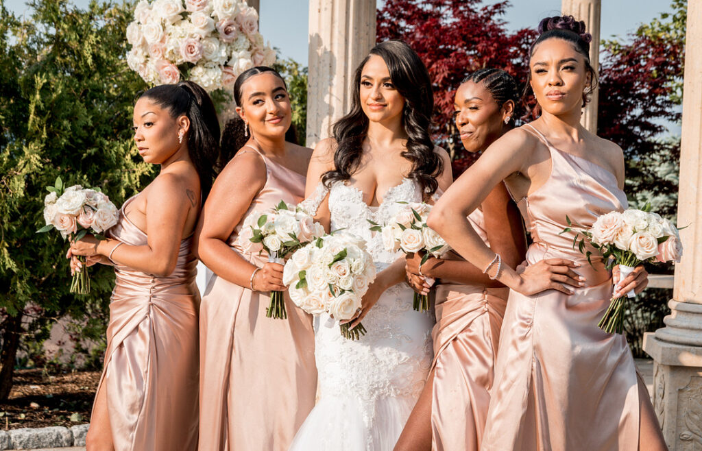 This pretty summer outdoor wedding featured timeless details and beautiful blush hues which made this wedding even more romantic.