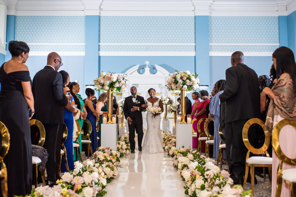 Cynthia and Aaron exchanged the sweetest vows at their elegant black-tie wedding celebration in Charleston, South Carolina!