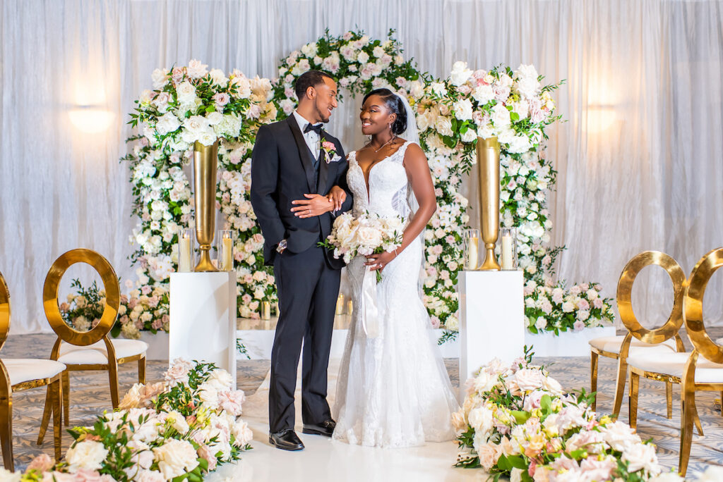 Cynthia and Aaron exchanged the sweetest vows at their elegant black-tie wedding celebration in Charleston, South Carolina!