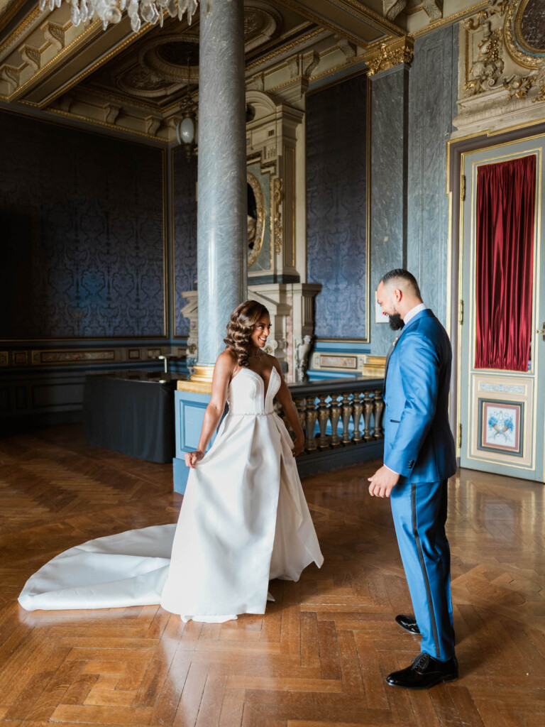 Featured in Issue 31, this elegant destination wedding at the Château de Ferrières boasts daylight fireworks and special performances.