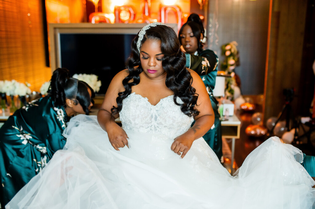 Jessica and Tiesha's classy black tie wedding at Live! Casino & Hotel Maryland was a day they'll never forget. 