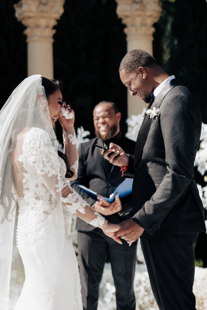 Featured in MunaLuchi Bride Magazine, Issue 31, Ray and Sidtia's two-day wedding in California celebrates Cambodian culture with gorgeous cultural attire, colorful floral designs, and a stunning all-white wedding.