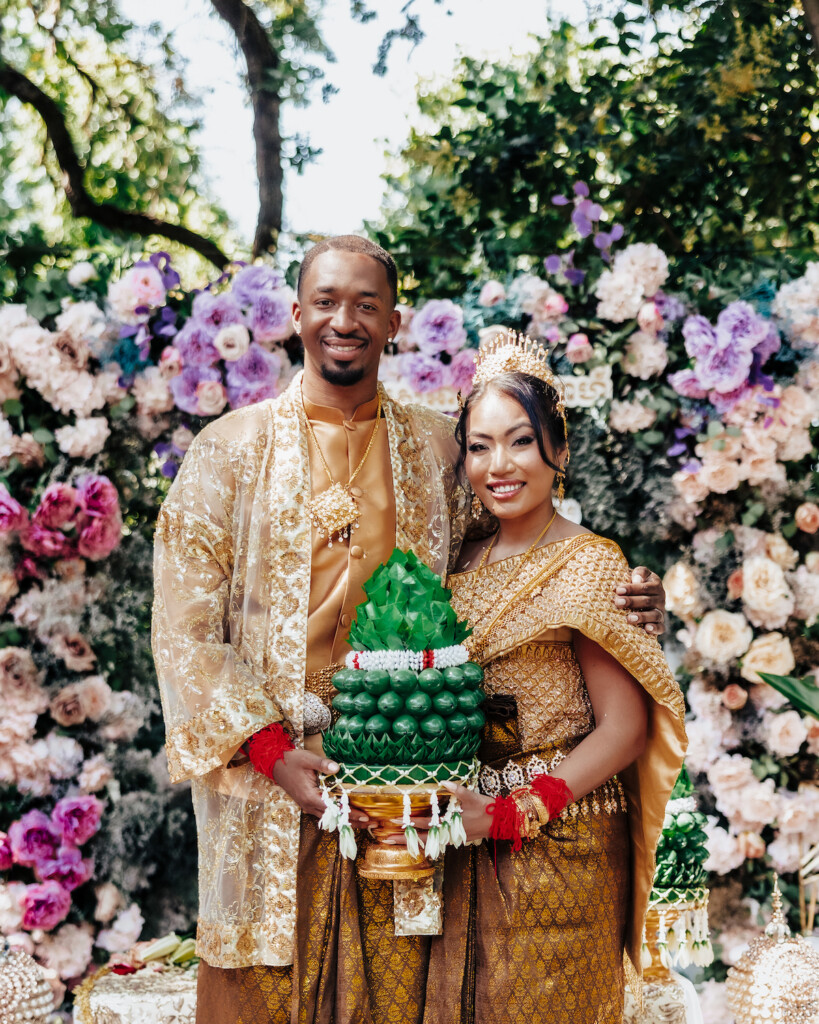 Featured in MunaLuchi Bride Magazine, Issue 31, Ray and Sidtia's two-day wedding in California celebrates Cambodian culture with gorgeous cultural attire, colorful floral designs, and a stunning all-white wedding.