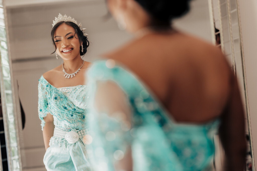 Featured in MunaLuchi Bride Magazine, Issue 31, Ray and Sidtia's two-day wedding in California celebrates Cambodian culture with gorgeous cultural attire, colorful floral designs, and a stunning all-white wedding.