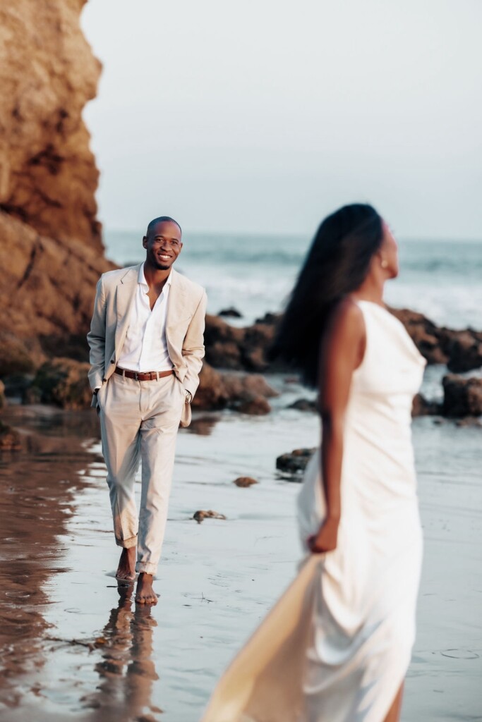 Featured in Issue 31, this California engagement session at Pasadena City Hall and El Matador Beach exudes classic elegance and cool LA aesthetics.