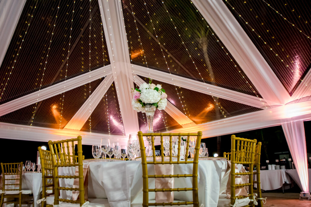 Tiffany and Andrew's big day featured an unforgettable beach wedding in Jamaica and a golden hour reception under the stars.