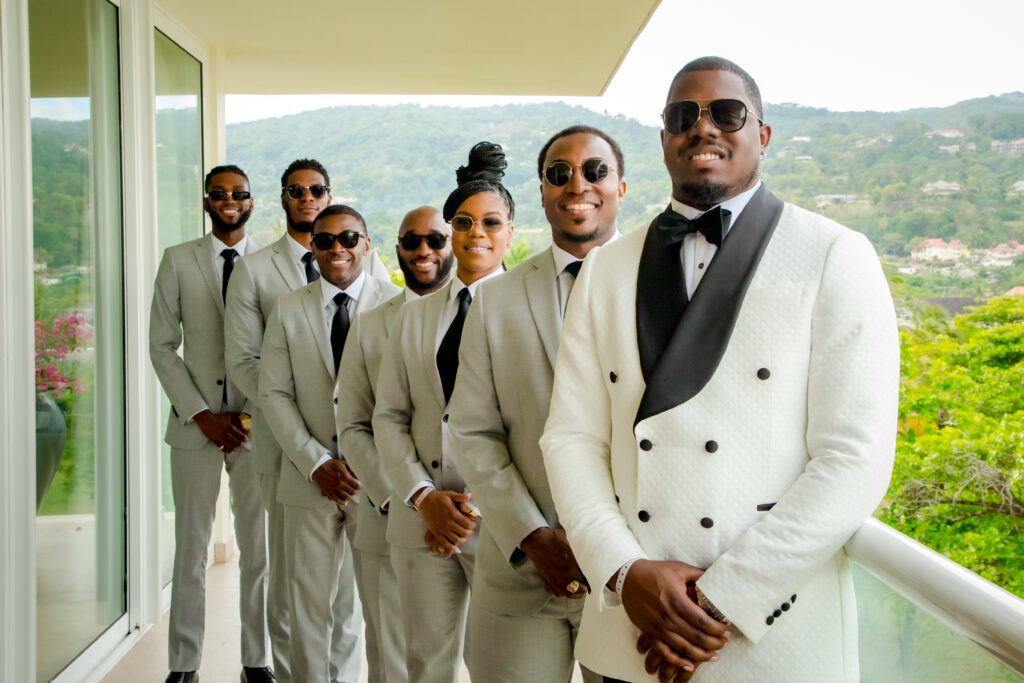 Tiffany and Andrew's big day featured an unforgettable beach wedding in Jamaica and a golden hour reception under the stars.