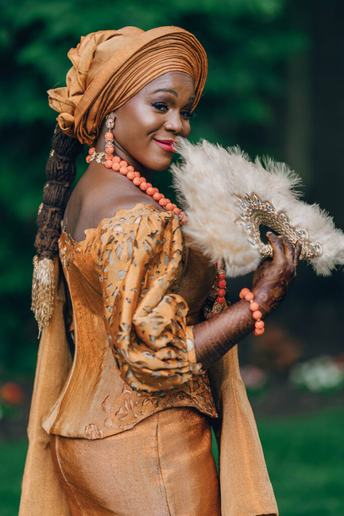 Bunmi and Kiran wed at their vibrant multicultural wedding which beautifully blended traditional Hindu and Nigerian wedding customs!