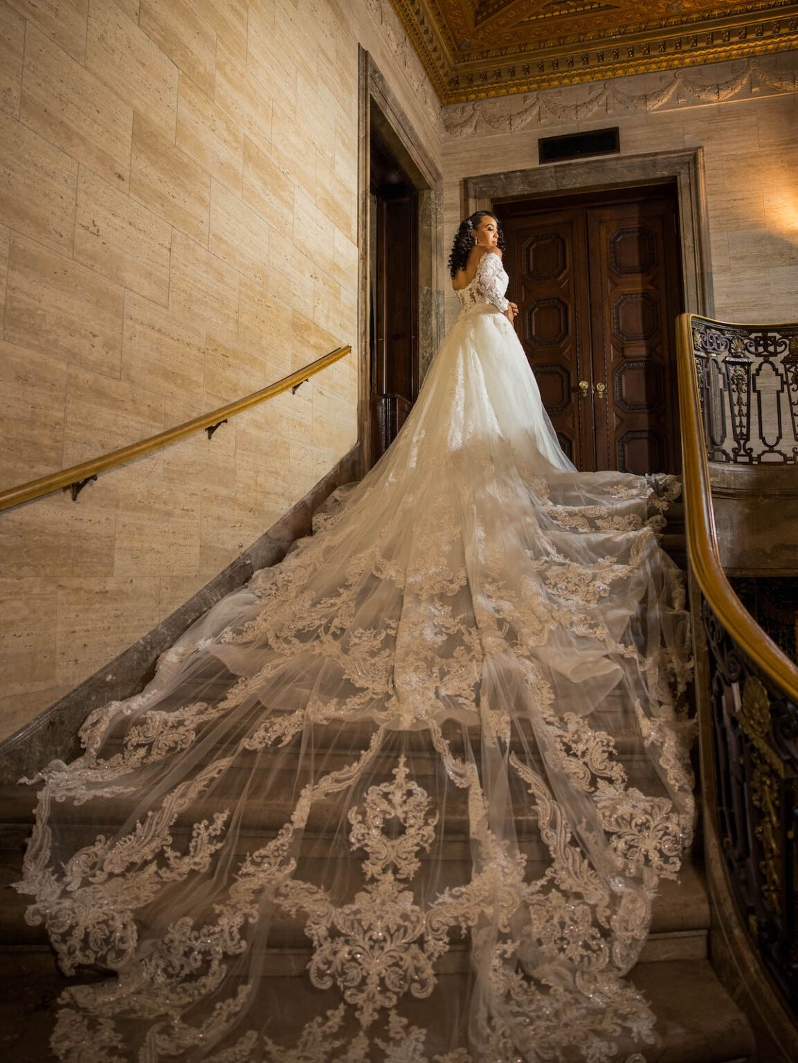 Elegant Black-Tie Wedding at a Baroque Style Venue Features Romantic ...