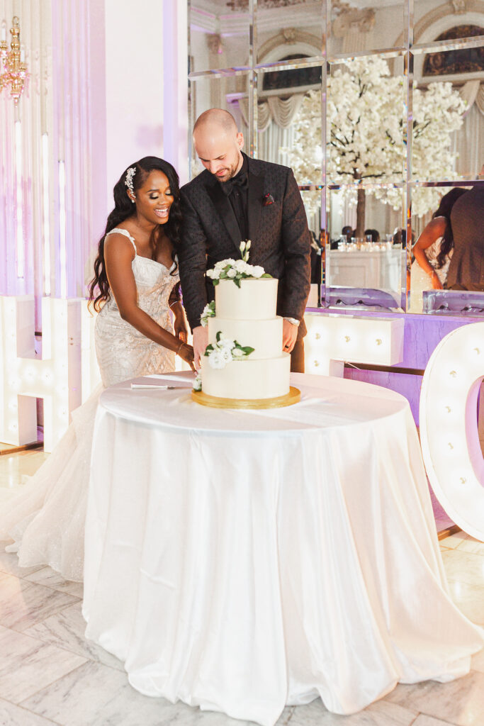 Pamela and Austin created a heavenly experience at their luxurious ivory wedding at the Westin Hotel in Columbus, Ohio!