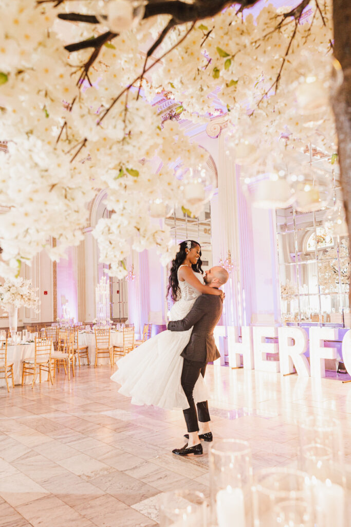 Pamela and Austin created a heavenly experience at their luxurious ivory wedding at the Westin Hotel in Columbus, Ohio!