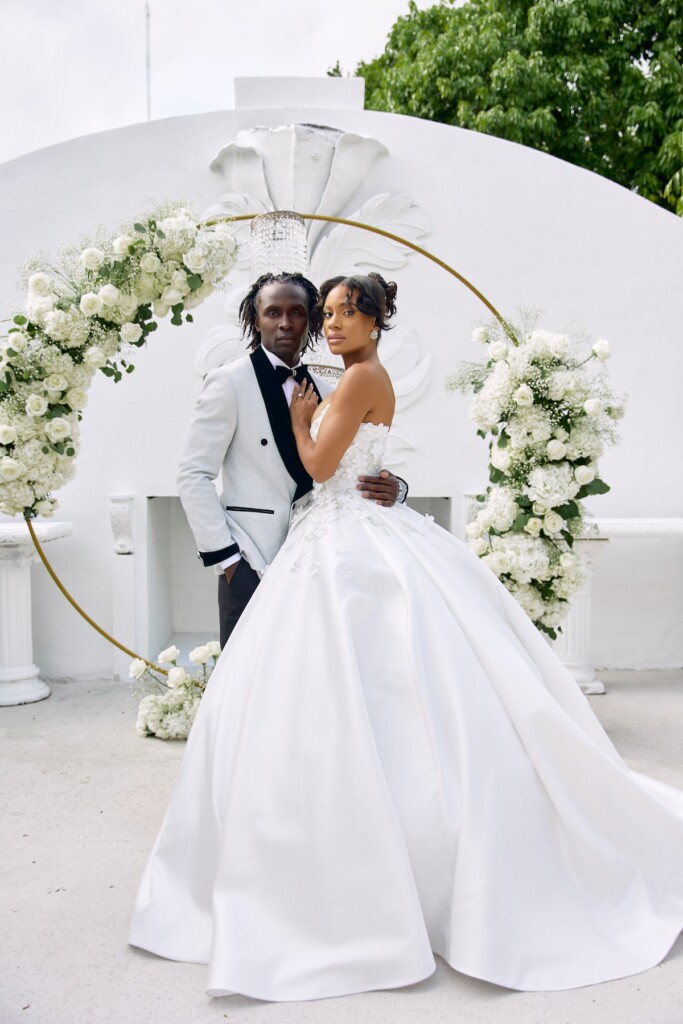 Floral Fantasy styled shoot at the Redland Tropical Gardens showcases the beauty and elegance of Black love.