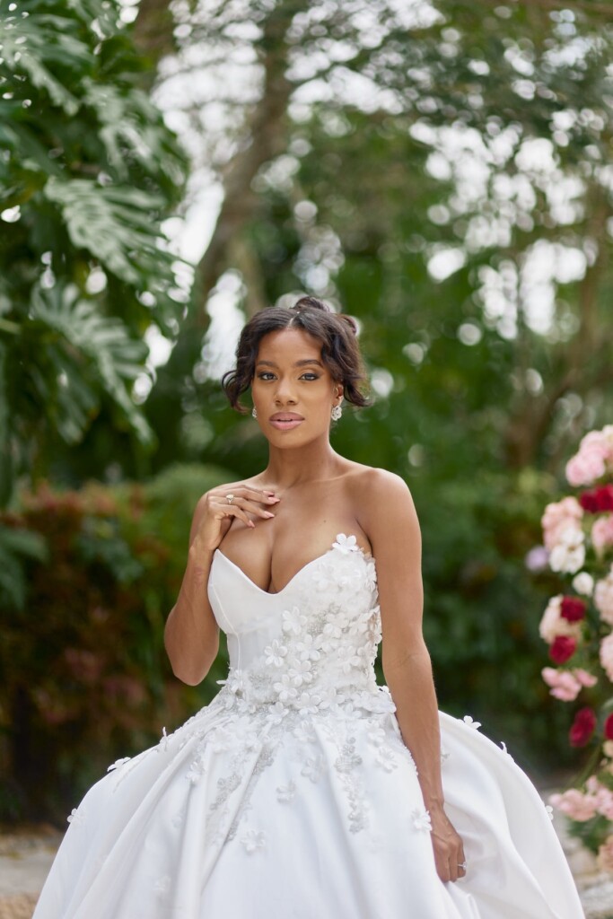 Floral Fantasy styled shoot at the Redland Tropical Gardens showcases the beauty and elegance of Black love.