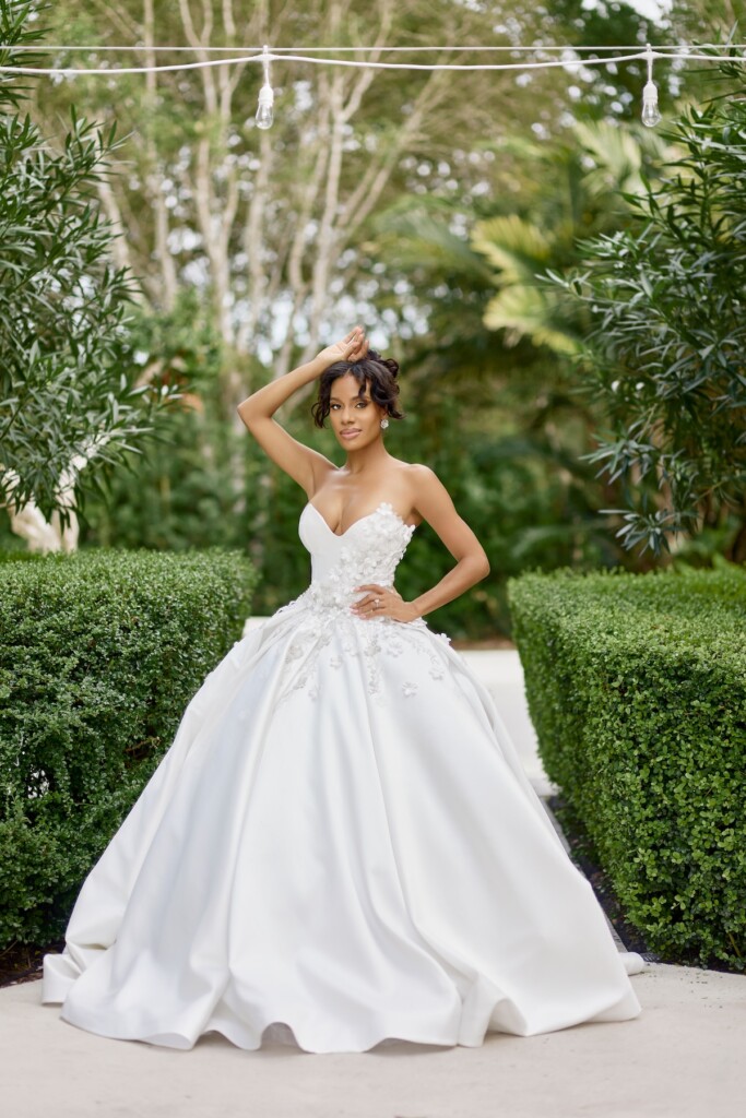 Floral Fantasy styled shoot at the Redland Tropical Gardens showcases the beauty and elegance of Black love.