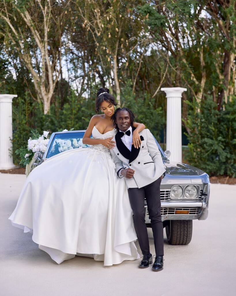 Floral Fantasy styled shoot at the Redland Tropical Gardens showcases the beauty and elegance of Black love.