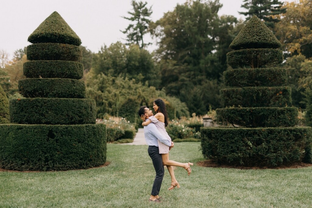 Tresa and Rohan are tying the knot today! To celebrate, we are taking a look back on their romantic engagement session at Longwood Gardens.