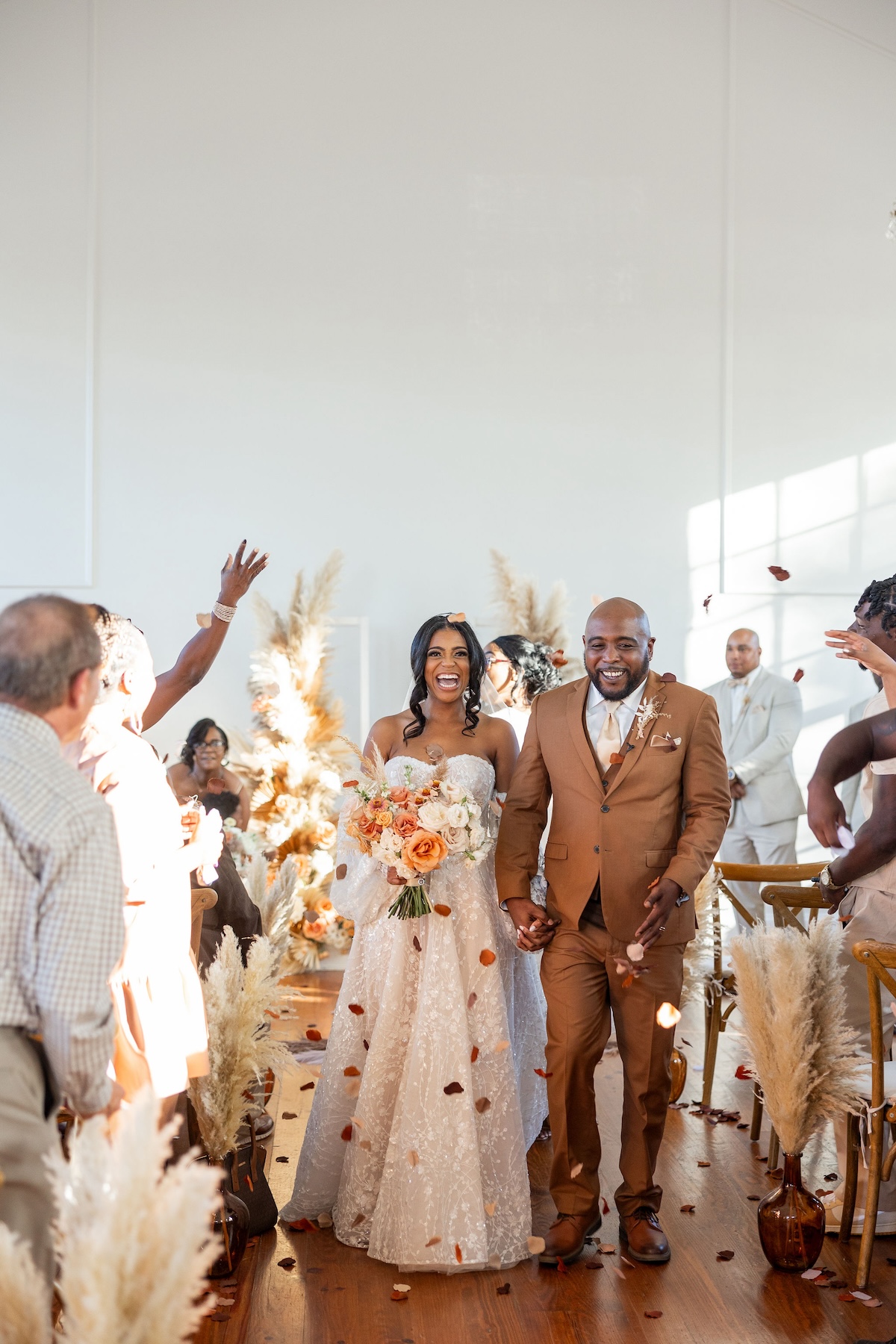 Whimsical & Romantic Fall Wedding at The Chapel at Livingston in Flora, Mississippi