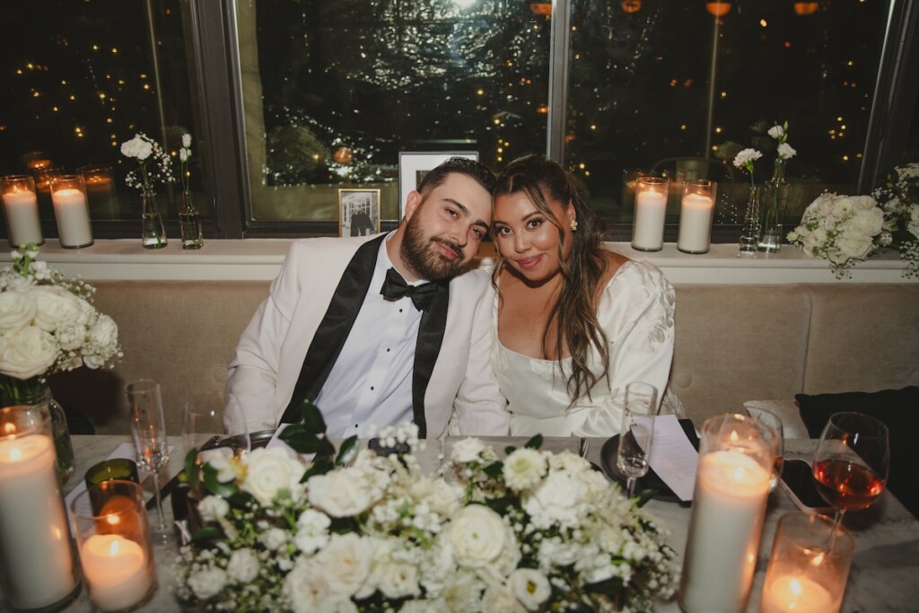 New Jersey influencer, Ayzia James, wed David Ferro in an intimate vintage-themed micro wedding at Osteria Philadelphia.