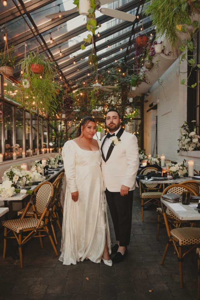 New Jersey influencer, Ayzia James, wed David Ferro in an intimate vintage-themed micro wedding at Osteria Philadelphia.