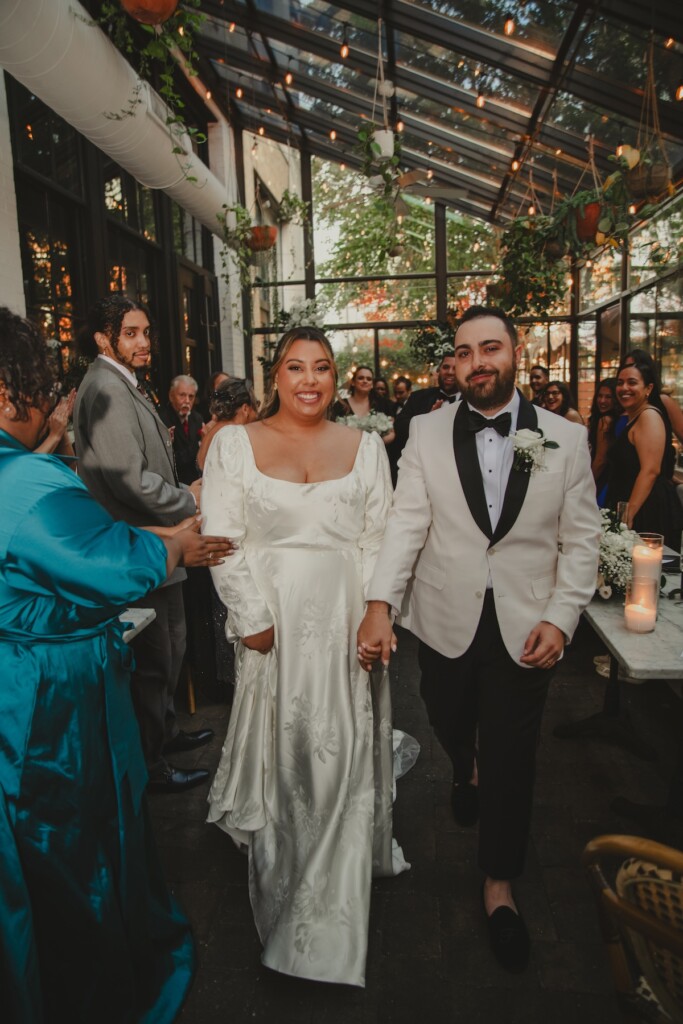 New Jersey influencer, Ayzia James, wed David Ferro in an intimate vintage-themed micro wedding at Osteria Philadelphia.