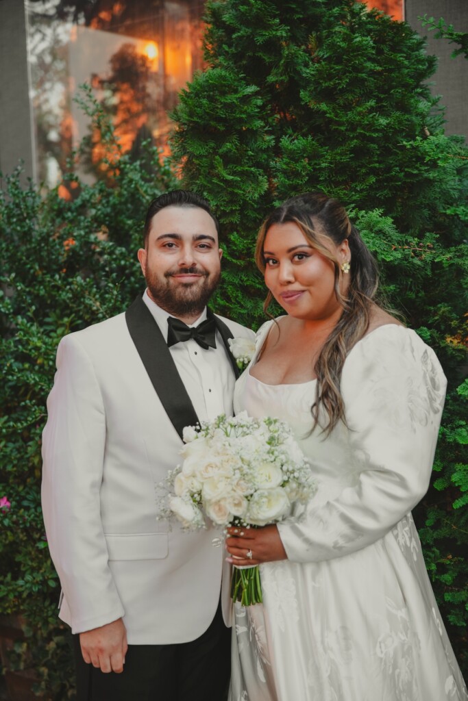 New Jersey influencer, Ayzia James, wed David Ferro in an intimate vintage-themed micro wedding at Osteria Philadelphia.