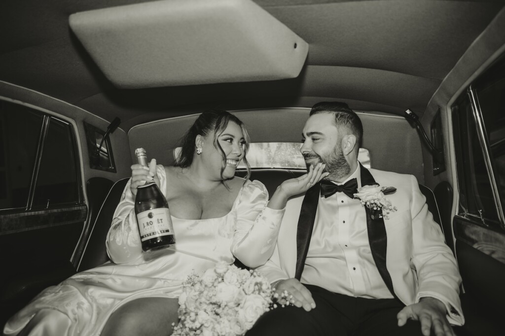 New Jersey influencer, Ayzia James, wed David Ferro in an intimate vintage-themed micro wedding at Osteria Philadelphia.