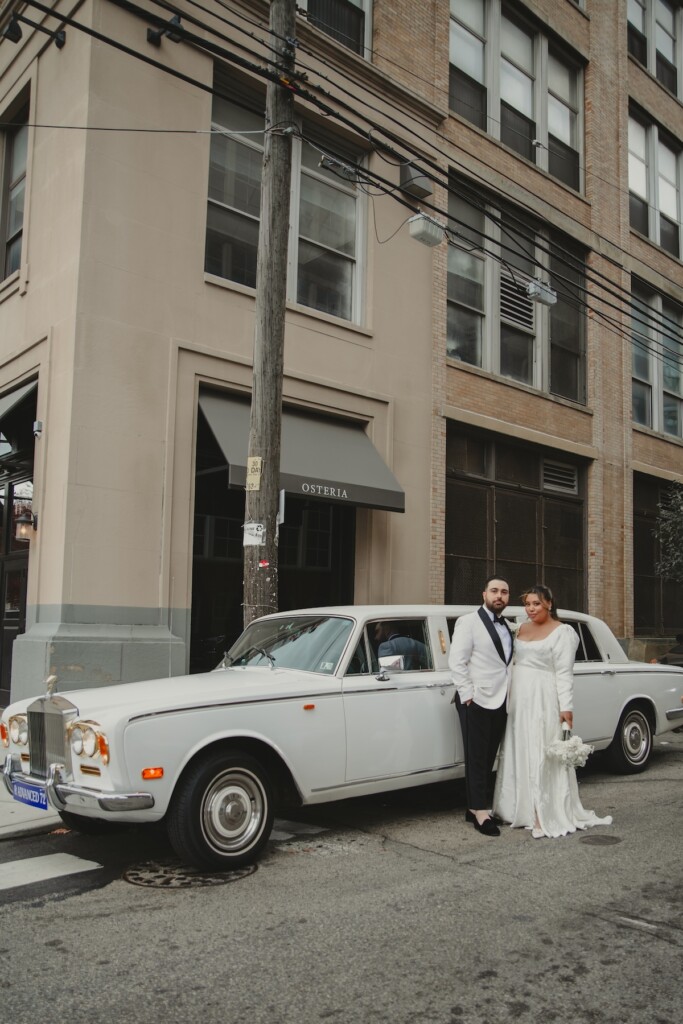 New Jersey influencer, Ayzia James, wed David Ferro in an intimate vintage-themed micro wedding at Osteria Philadelphia.