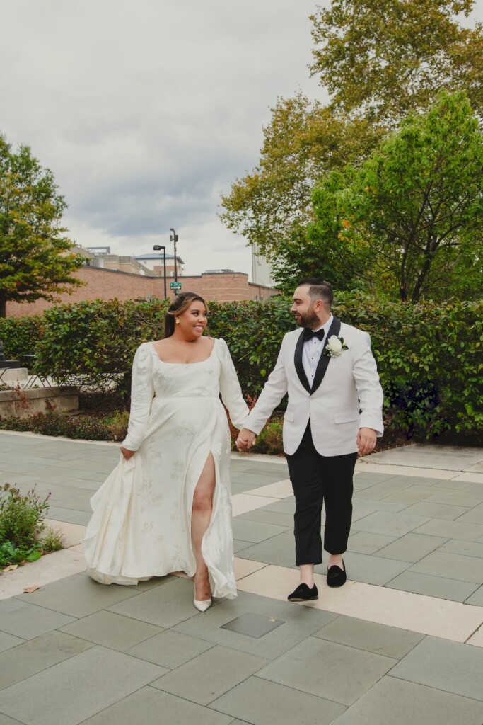 New Jersey influencer, Ayzia James, wed David Ferro in an intimate vintage-themed micro wedding at Osteria Philadelphia.