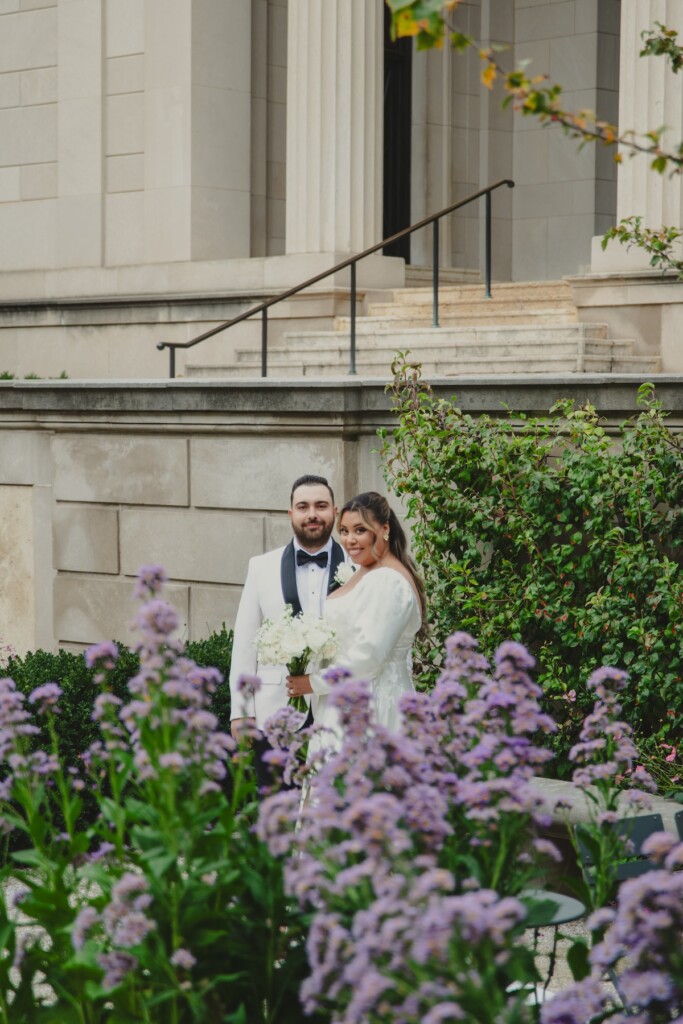 New Jersey influencer, Ayzia James, wed David Ferro in an intimate vintage-themed micro wedding at Osteria Philadelphia.