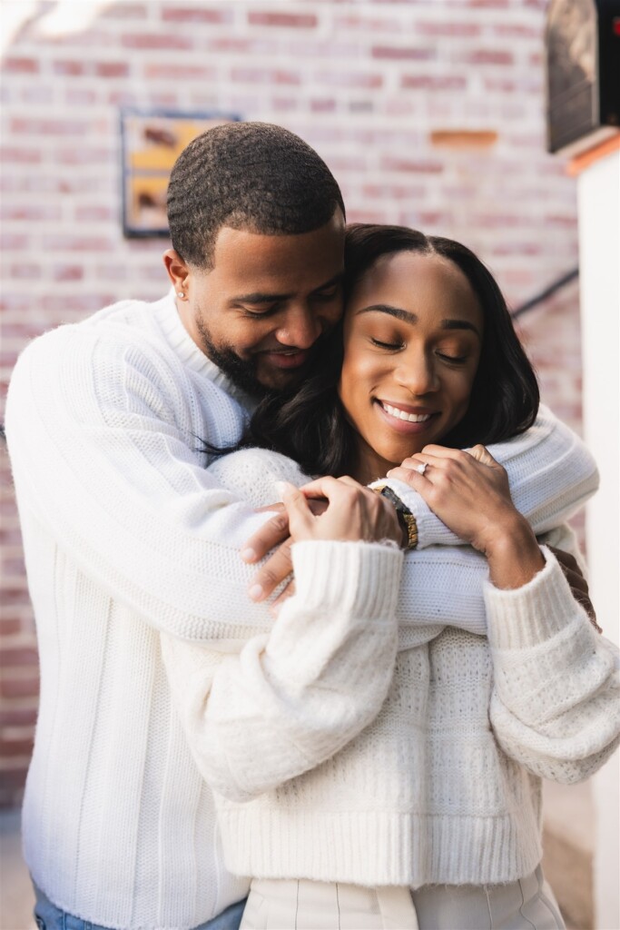 Sabrina and Mike celebrated their engagement with an outdoor photo shoot in Winter Park, Florida... in 35 degree weather!