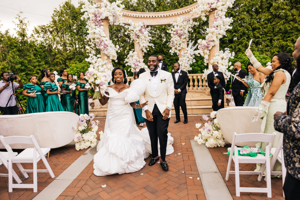 This stunning summer garden wedding was a luxurious nod to the fusion of the bride and groom's two cultures.