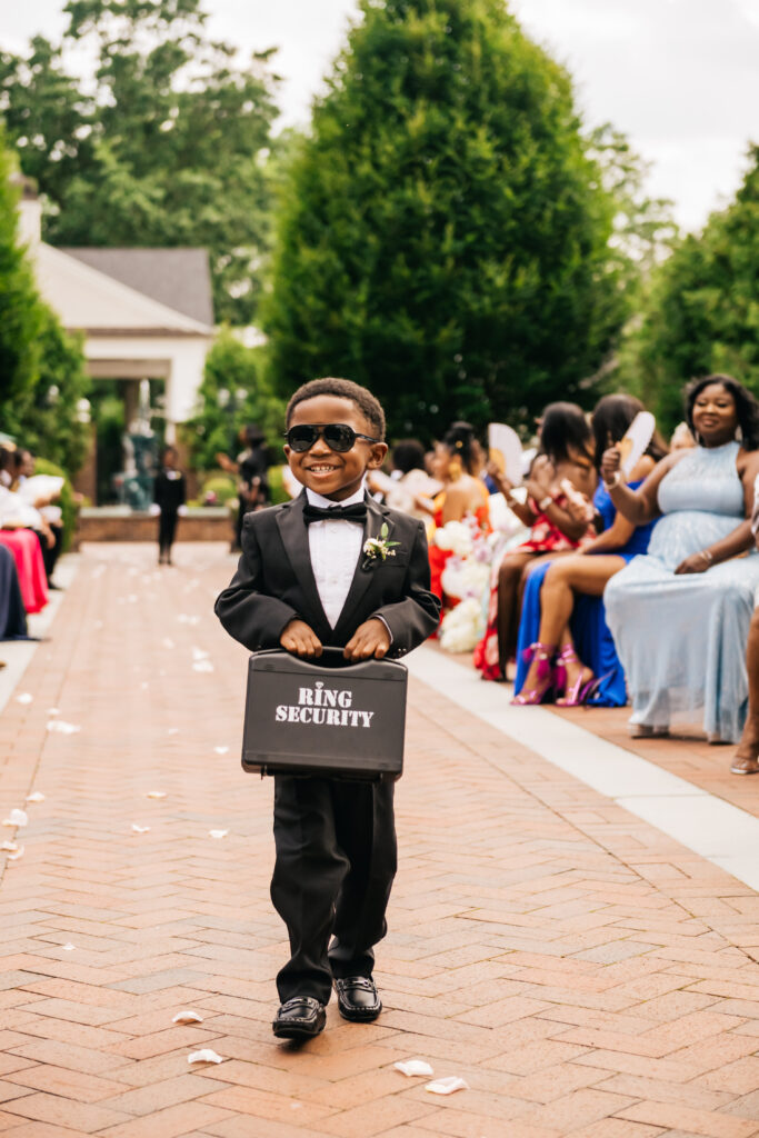 This stunning formal garden wedding was a luxurious nod to the fusion of the bride and groom's two cultures.