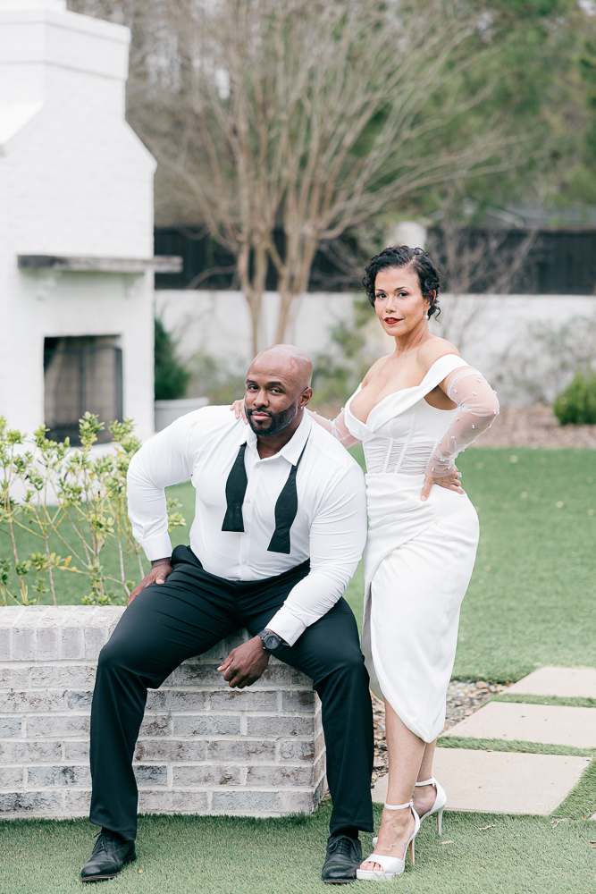 From Lifetime Fitness to Lifetime Love: Jennifer and Aaron celebrated their engagement with a modern and chic photo shoot at The Bradford.