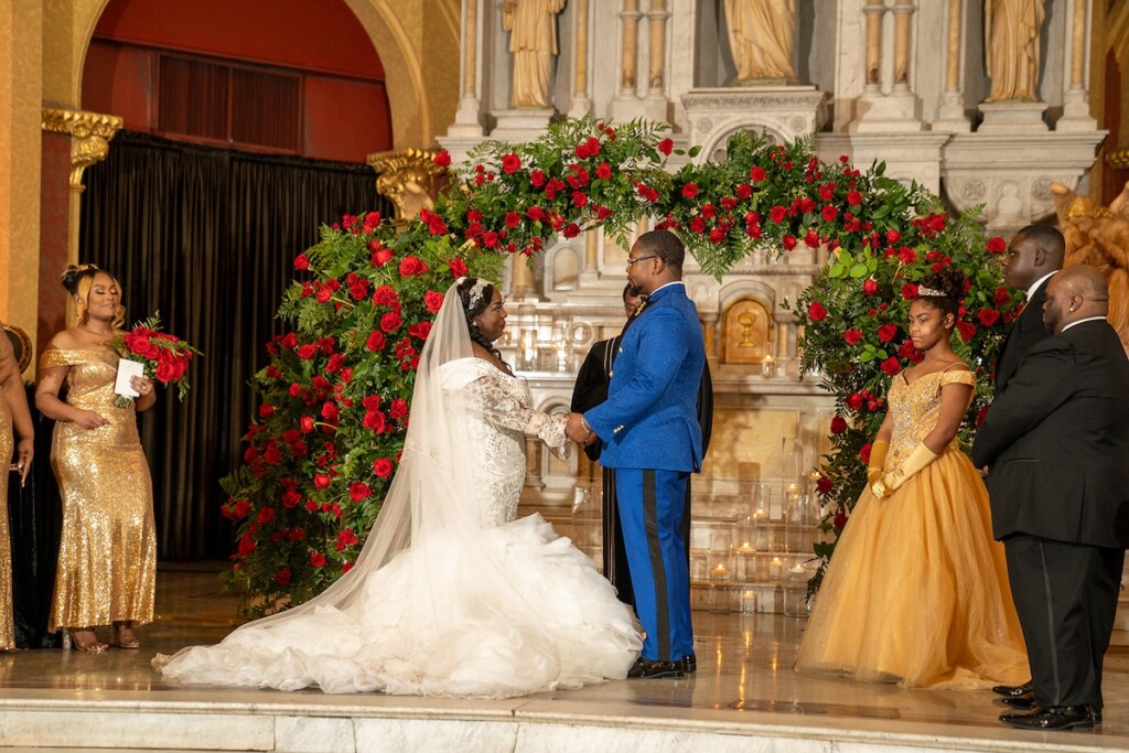 D'Nita and Ryan exchanged vows in a fairytale "Beauty and the Beast" themed wedding at Sacred Hearts Cultural Center in Augusta, Georgia.