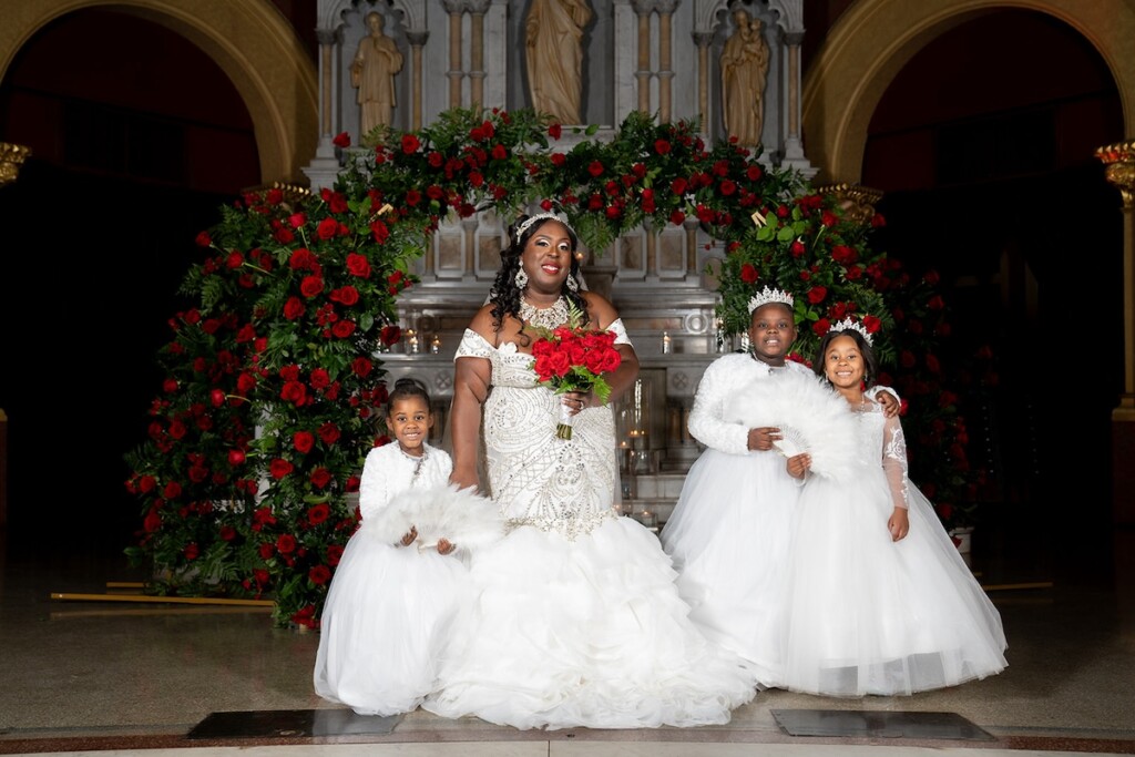 D'Nita and Ryan exchanged vows in a fairytale "Beauty and the Beast" themed wedding at Sacred Hearts Cultural Center in Augusta, Georgia.