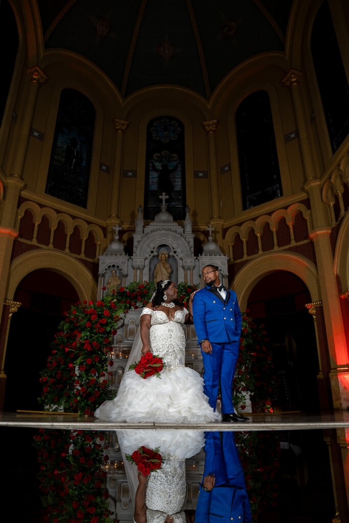 D'Nita and Ryan exchanged vows in a fairytale "Beauty and the Beast" themed wedding at Sacred Hearts Cultural Center in Augusta, Georgia.