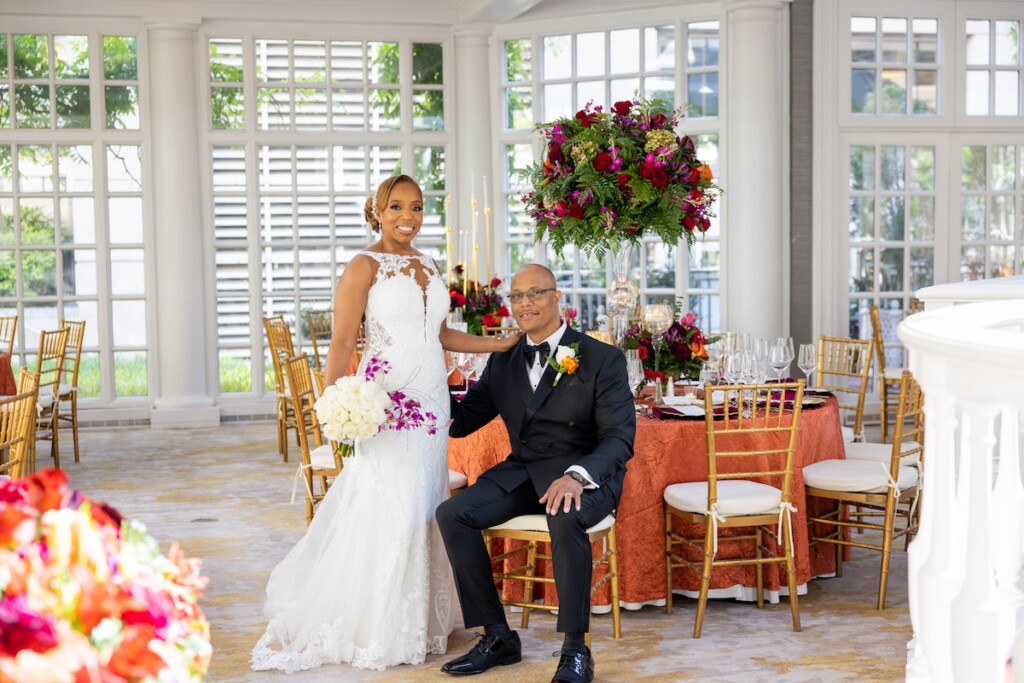 From messaging on Match.com to their first meeting IRL, Chanza and James made their love official with romantic "I do's" at the St. Augustine Catholic Church in Washington DC.