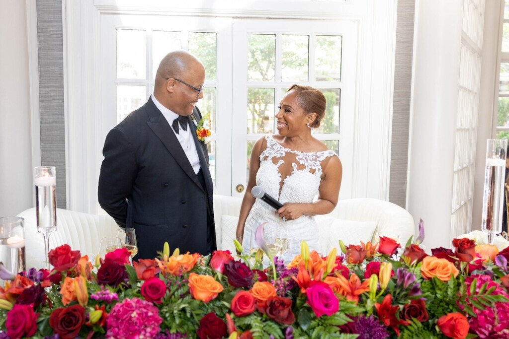 From messaging on Match.com to their first meeting IRL, Chanza and James made their love official with romantic "I do's" at the St. Augustine Catholic Church in Washington DC.