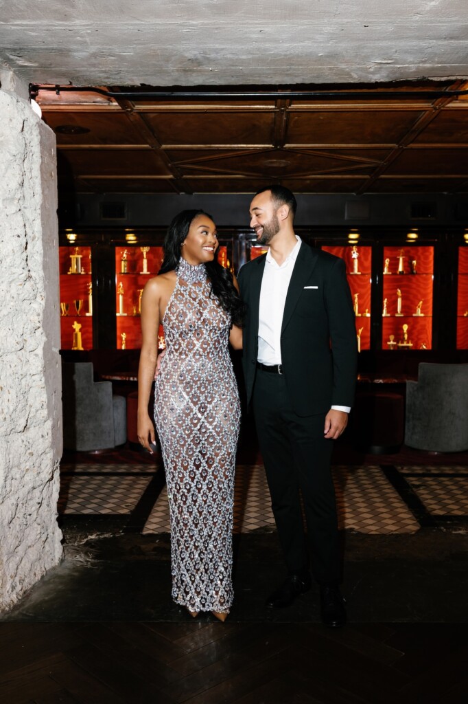 Jason and Claire celebrated their engagement with a classy editorial photo shoot at the Riggs Hotel inspired by Vogue and Vanity Fair.