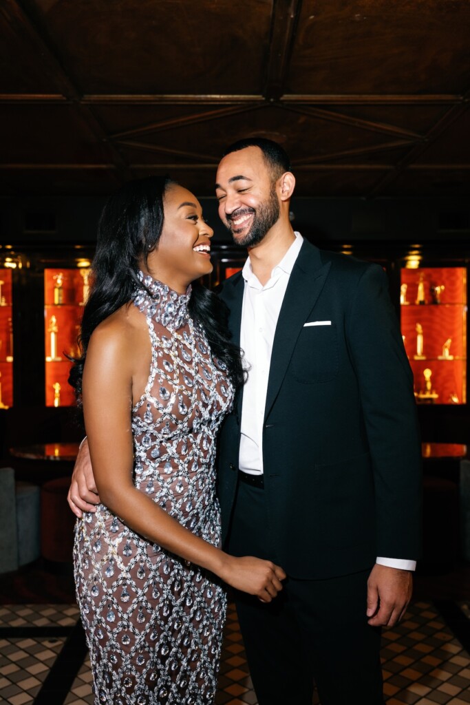 Jason and Claire celebrated their engagement with a classy editorial photo shoot at the Riggs Hotel inspired by Vogue and Vanity Fair.