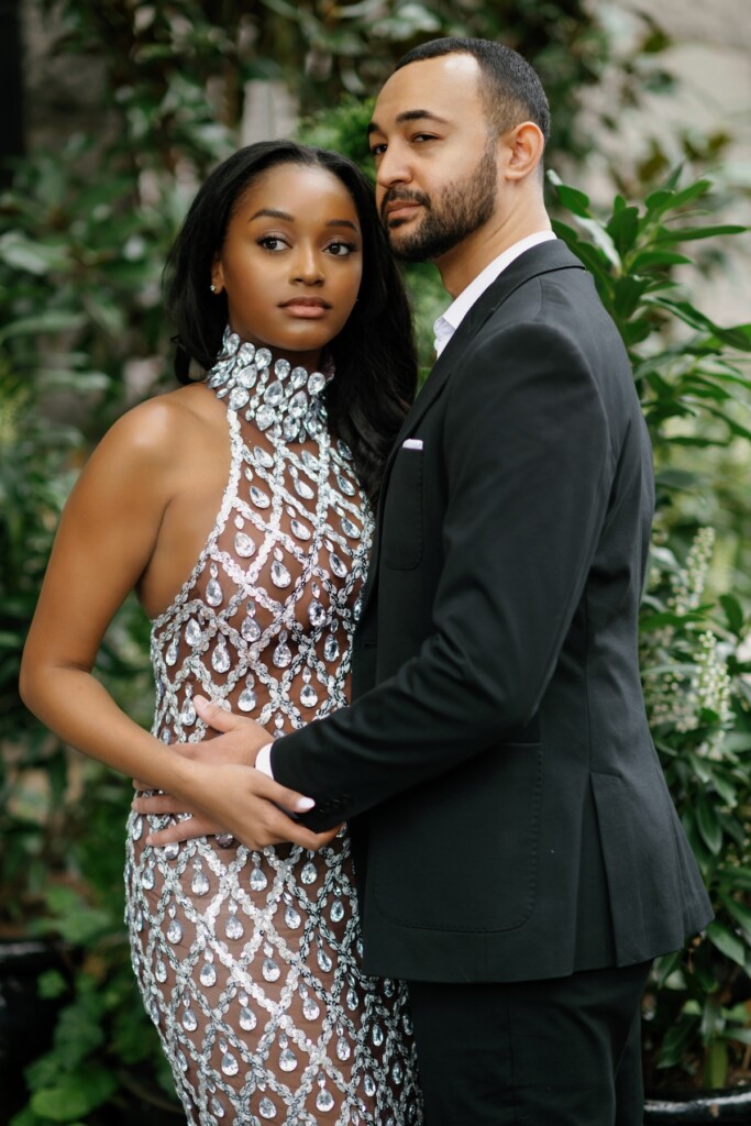 Jason and Claire celebrated their engagement with a classy editorial photo shoot at the Riggs Hotel inspired by Vogue and Vanity Fair.